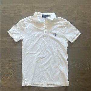 Polo by Ralph Lauren White Polo with Navy Pony